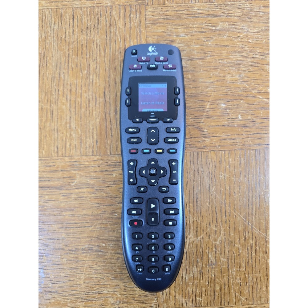 Logitech Remote Control Silver Harmony 700 Universal Programmable Tested Working